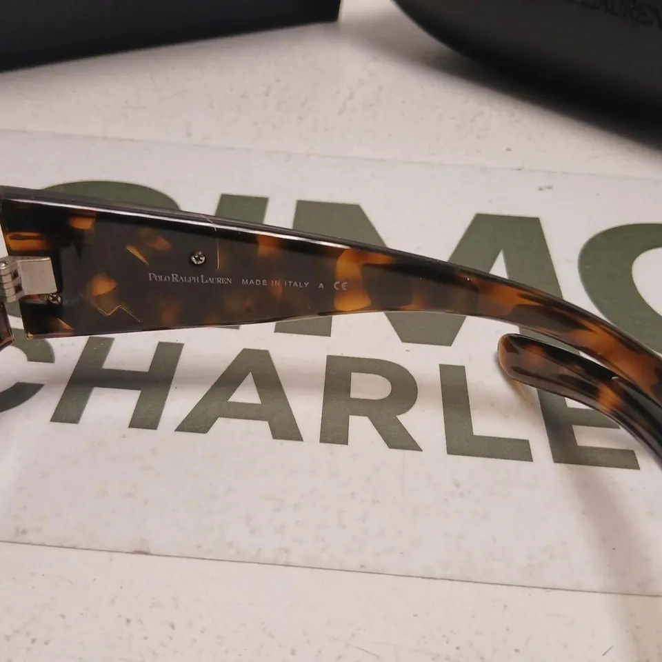 POLO RALPH LAUREN SUNGLASSES – TORTOISESHELL FRAME, GREEN LENSES – MADE IN ITALY