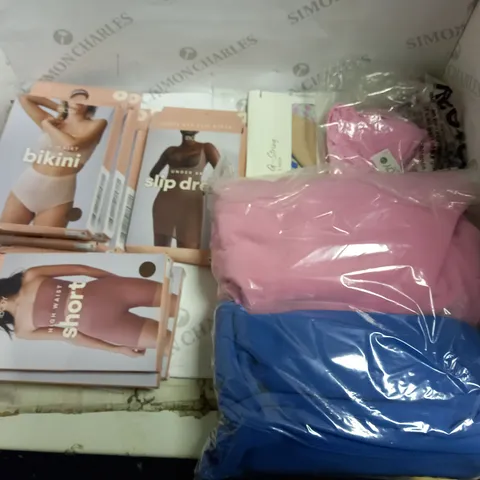 BOX OF 12 BRAND NEW COTTON:ON CLOTHES TO INCLUDE SHAPEWEAR, HOODIES, BIKINIS ETC
