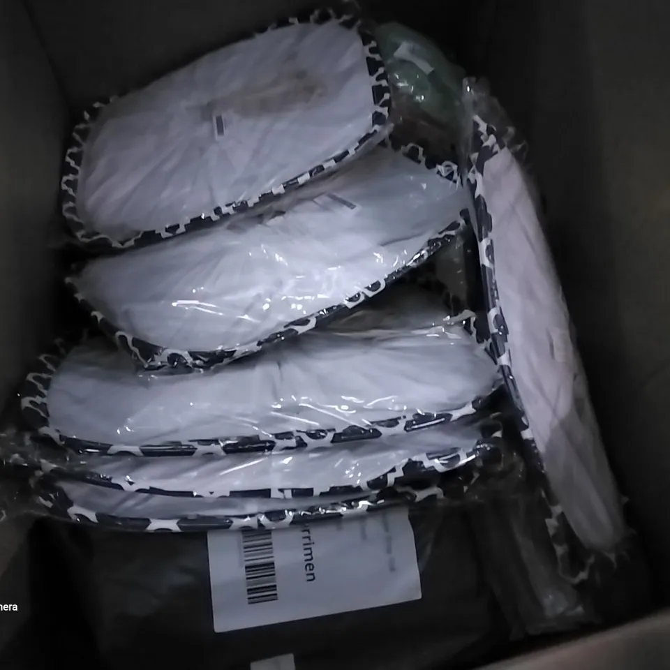 PALLET OF ASSORTED ITEMS INCLUDING MERRIMEN BUBBLE WRAP ROLL, APTAMIL FOLLOW ON 12 PACK, VINYL TRANSFER TAPE, SEA TEAM BLUE LATTICE BAG, BEATS PILL CASE