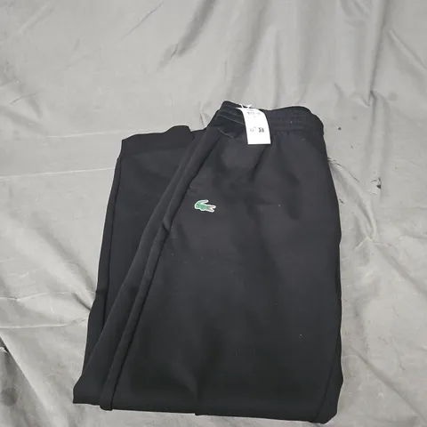 LACOSTE SPORT RAPERED FIT JOGGERS IN BLACK SIZE FR 4/US M