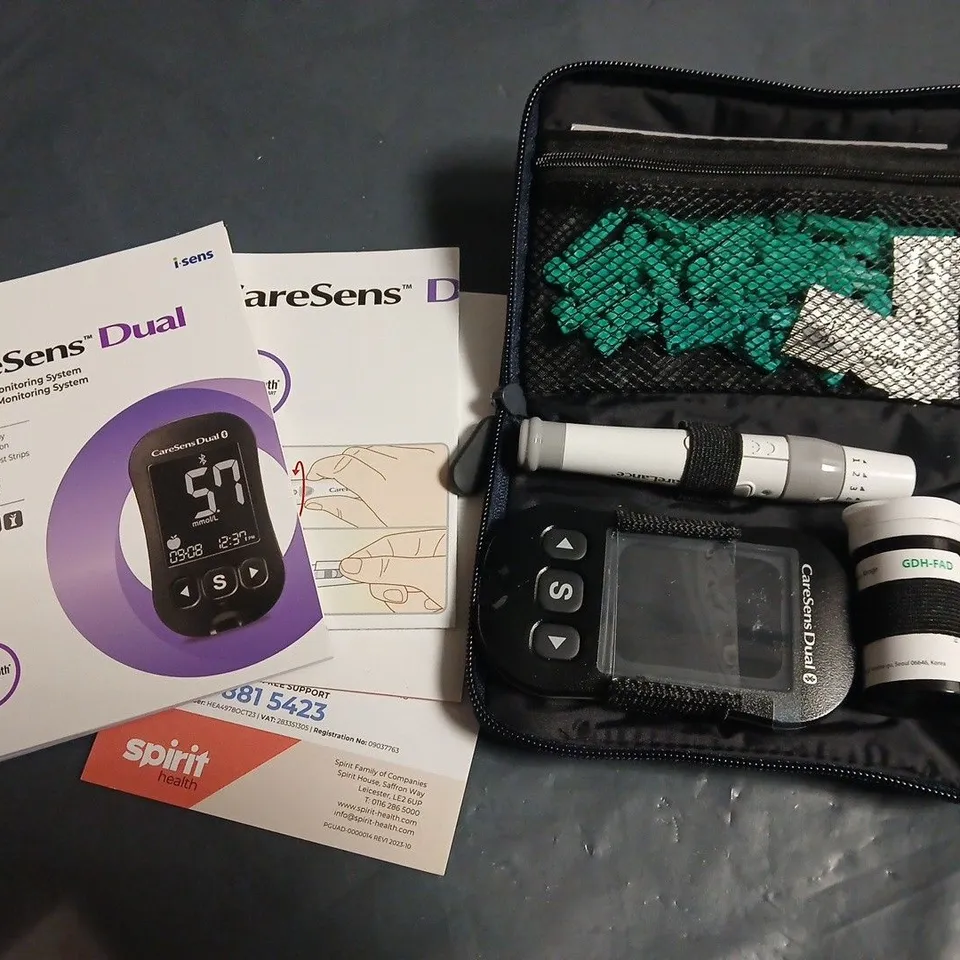 BOXED I-SENS CARESENS DUAL BLOOD GLUCOSE MONITORING SYSTEM