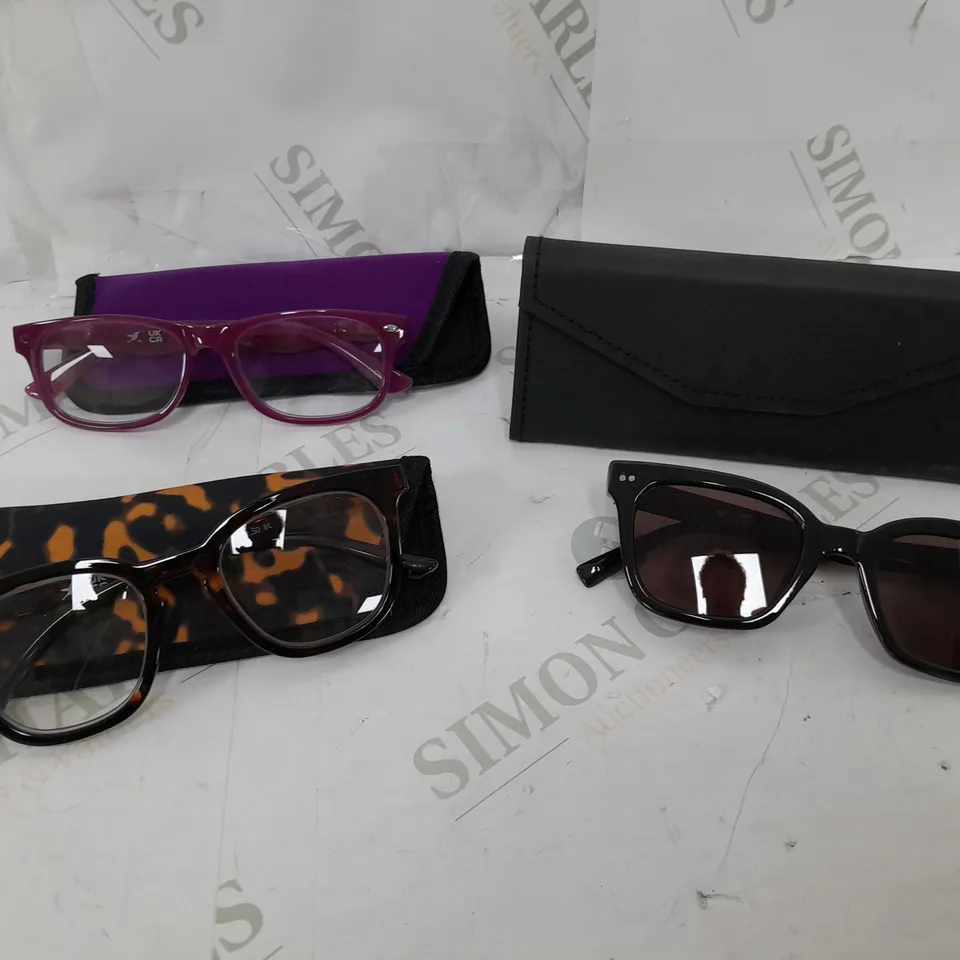 HUMMINGBIRD SUNGLASSE AND READING GLASSES 