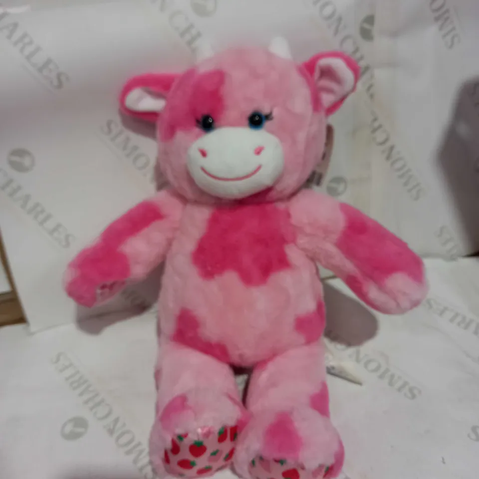 BUILD-A-BEAR STRAWBERRY COW PLUSH TOY