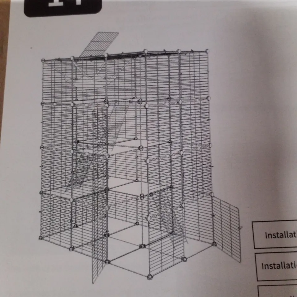 BOXED YITAHOME 4 TIER CAT CAGE LARGE CAT ENCLOSURES