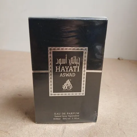 BOXED AND SEALED HAYATI ASWAD EAU DE PARFUM 100ML