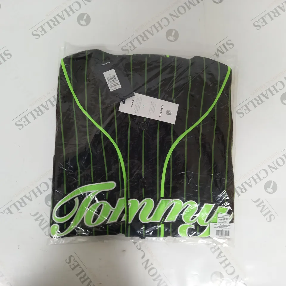 SEALED TOMMY X MERCEDES-AMG F1 AWAKE BASEBALL JERSEY 44 IN BLACK/GREEN - M
