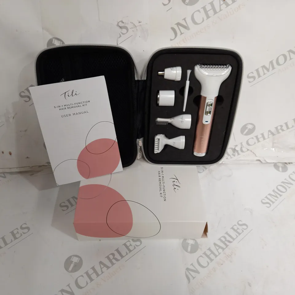 BOXED TILI 5-IN-1 MULTI-FUNCTIONAL HAIR REMOVAL KIT PINK
