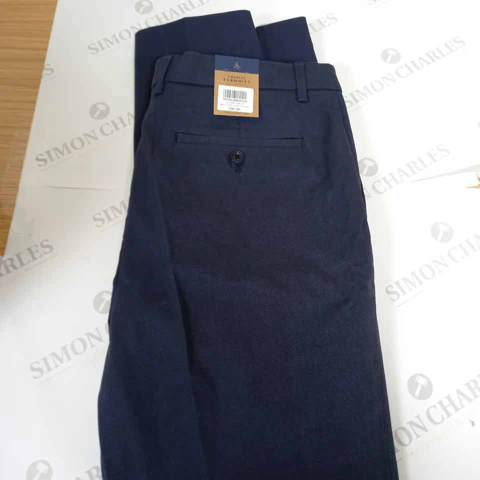 CHARLES TYRWHITT SMART COTTON STRETCH PANTS SIZE 32W 30L