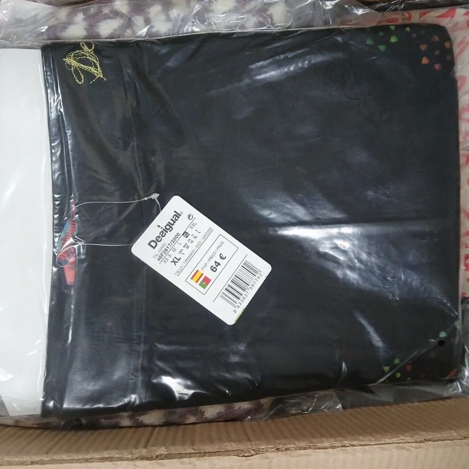 BOX OF APPROXIMATELY 20 ASSORTED CLOTHING ITEMS IN VARIOUS COLOURS, STYLES, AND SIZES - COLLECTION ONLY