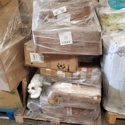 PALLET CONTAINING ASSORTED PRODUCTS INCLUDING SHOE CABINET & COUNTER TOP 1.5 BOWL SINK