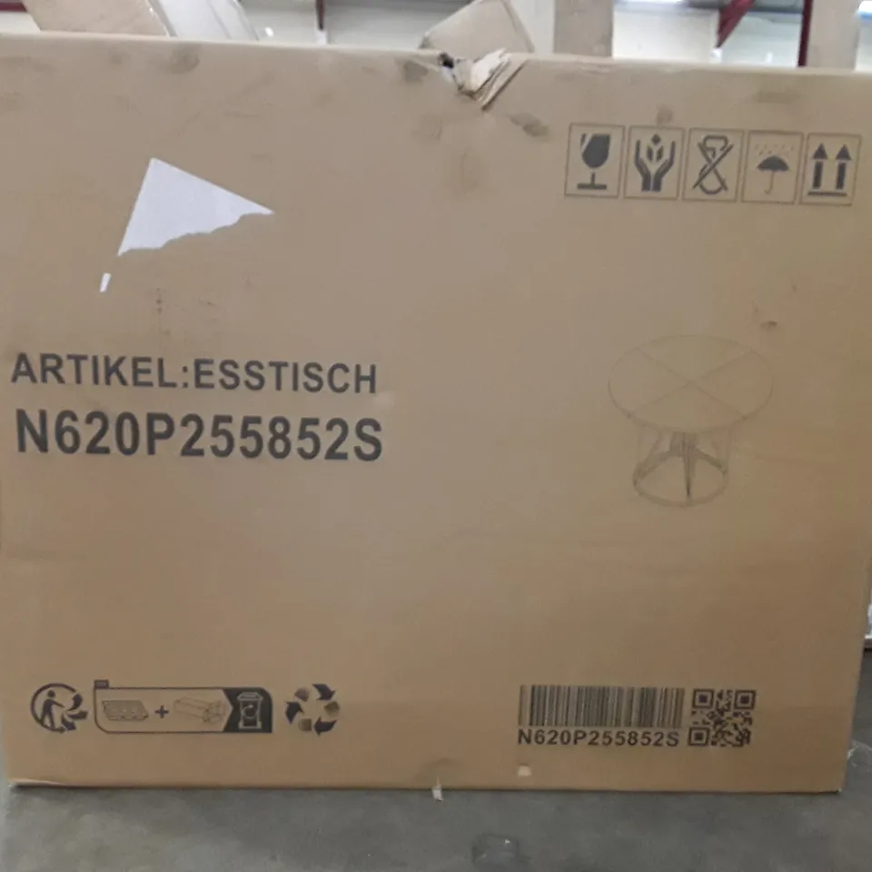 BOXED ROUND DINING TABLE FOR 4-6 PEOPLE