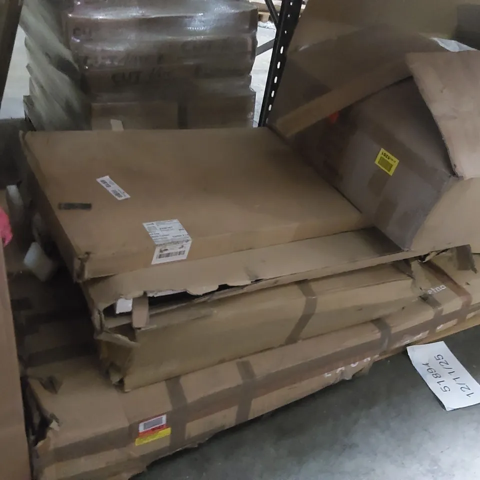 PALLET CONTAINING A LARGE ASSORTMENT OF FURNITURE PARTS ECT