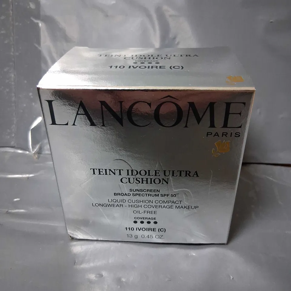 APPROXIMATELY 36 BOXED LANCOME PARIS LIQUID CUSHION COMPACT LONGWEAR HIGH COVERAGE MAKEUP OIL FREE 13G