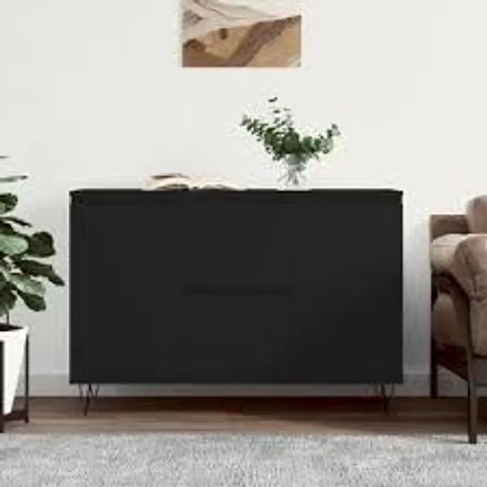 BOXED VIDAXL SIDEBOARD 104X35X70 CM ENGINEERED WOOD - BLACK (1 BOX)