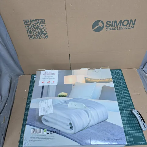 FINE ELEMENTS KING SIZE HEATED BLANKET – BOXED
