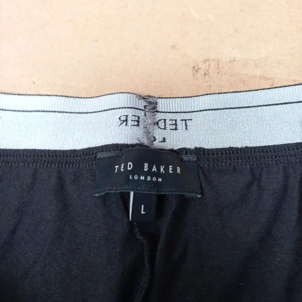 TED BAKER LONDON TROUSERS – BLACK, SIZE L