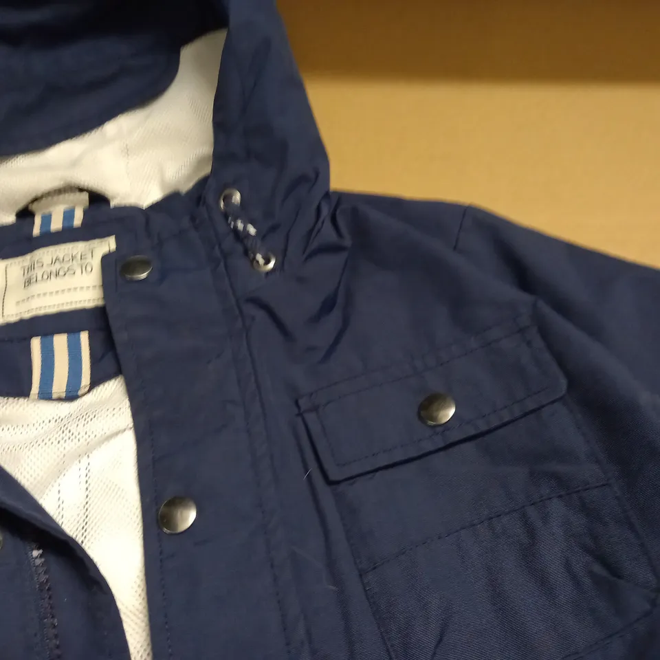 GEORGE NAVY PARKA COAT - 13-14 YEARS