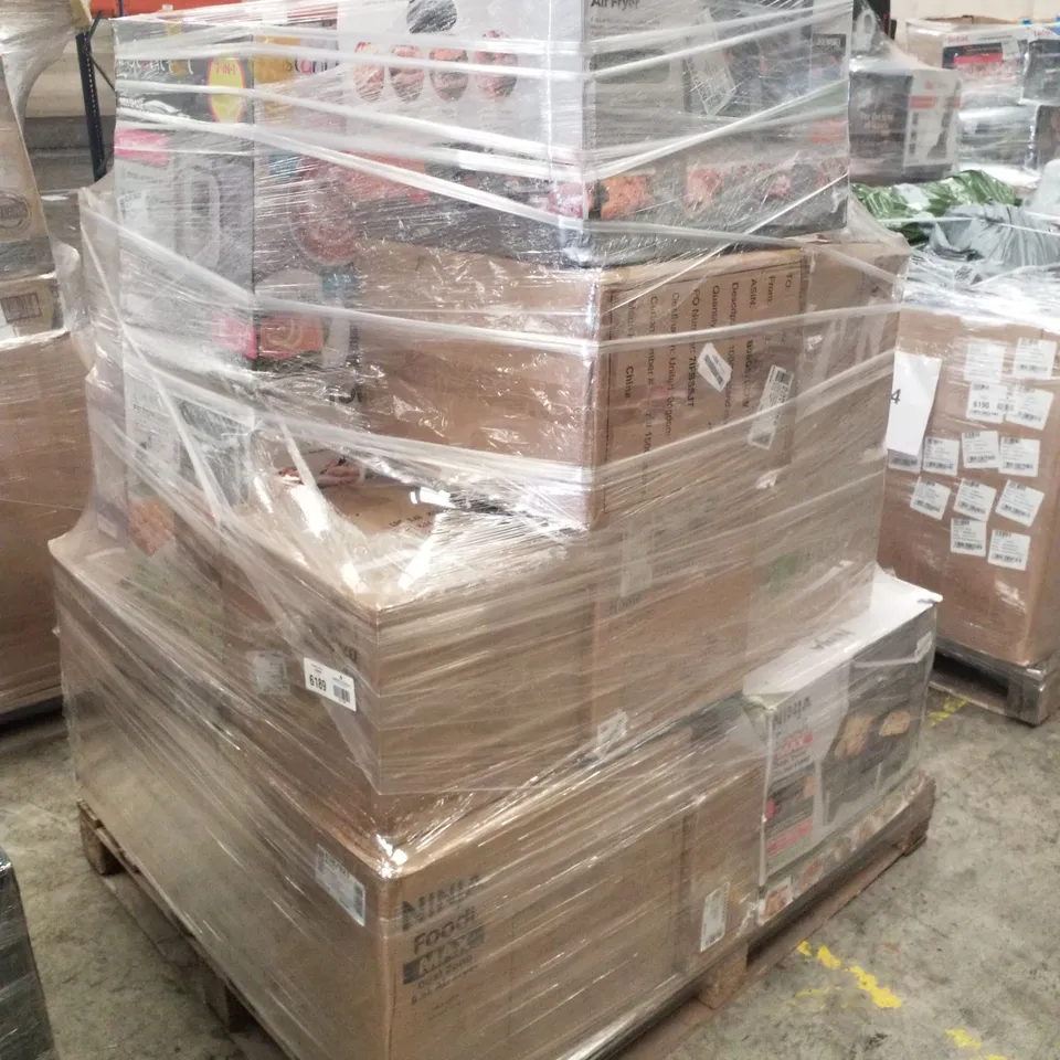 PALLET OF APPROXIMATELY 18 UNPROCESSED RAW RETURN HOUSEHOLD AND ELECTRICAL GOODS TO INCLUDE;