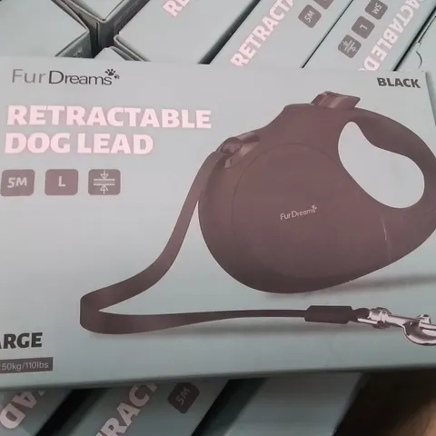 BOX CONTAINING APPROXIMATELY 20 BOXED FURDREAMS RETRACTABLE DOG/PET LEADS -LARGE-