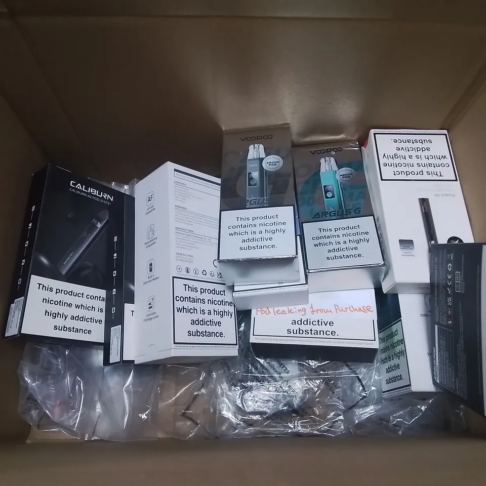 LOT OF ASSORTED E-CIGS AND PARTS TO INCLUDE VAPORESSO, OXVA AND ASPIRE