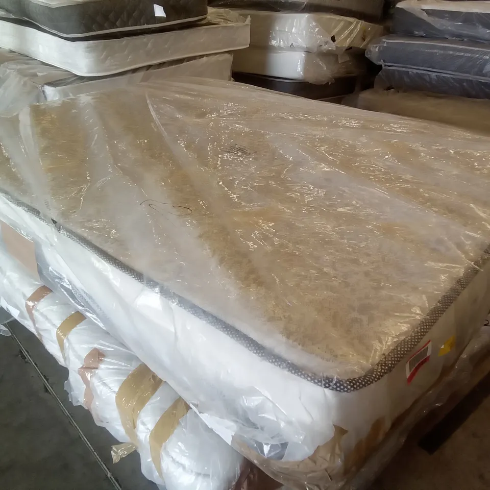 QUALITY BAGGED 4'6" DOUBLE CALTHORPE PILLOW TOP POCKET SPRUNG MATTRESS