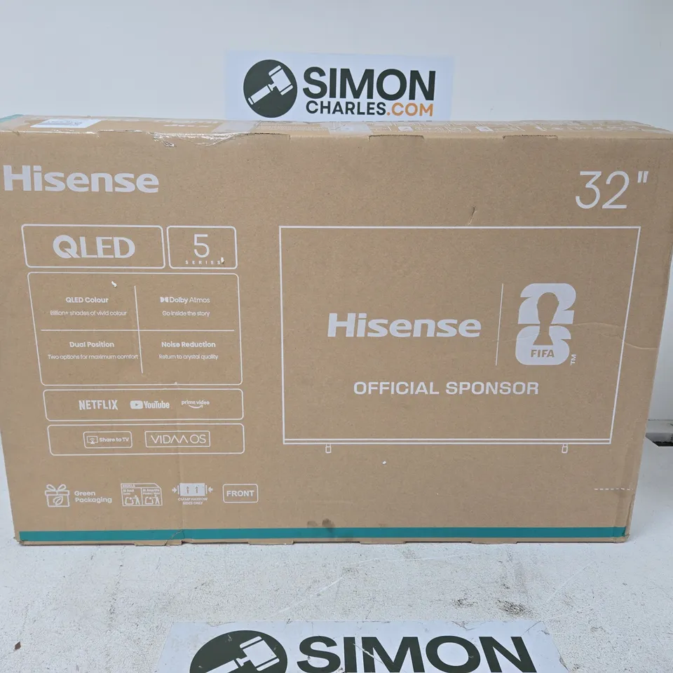 HISENSE 32-INCH TV – 32E5QTUK BOXED WITH ACCESSORIES