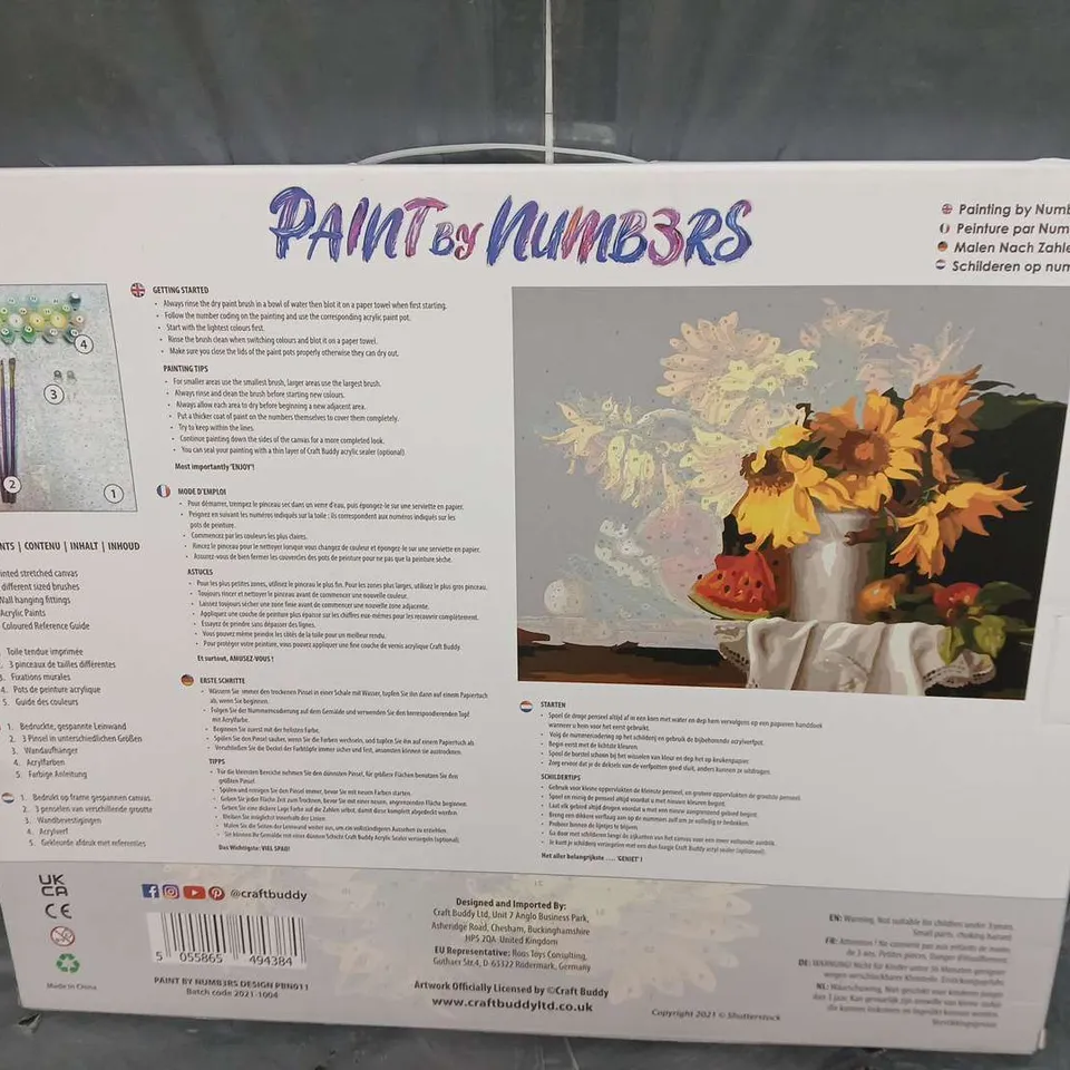 BOXED PAINT BY NUMBERS - SUMMER TABLE