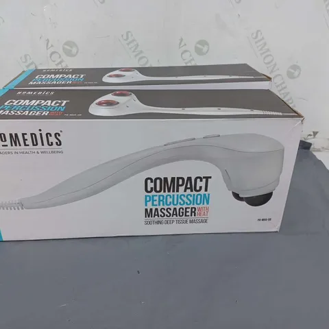 LOT OF 2 HOMEDICS COMPACT PERCUSSION MASSAGER WITH HEAT