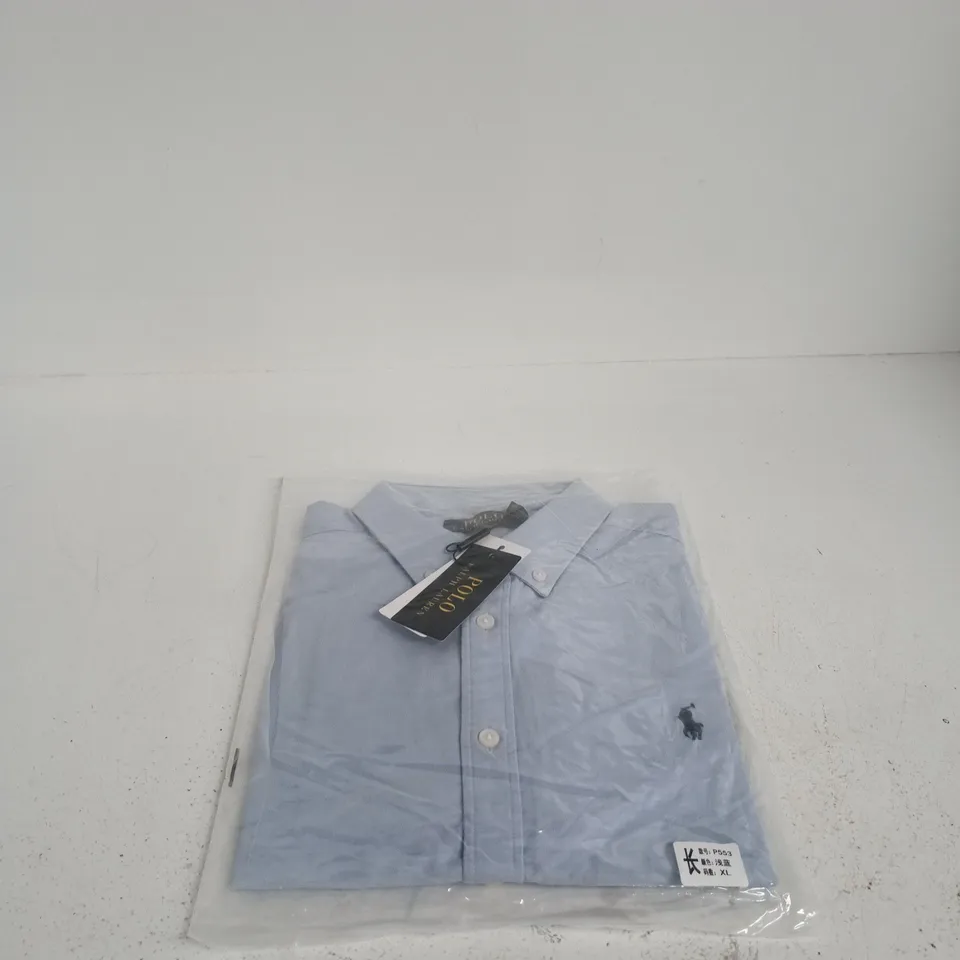 POLO RALPH LAUREN LIGHT BLUE SHIRT XL TAGGED
