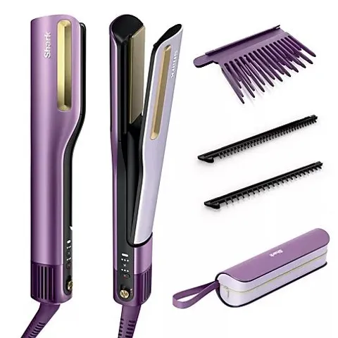 SHARK SILKIPRO STRAIGHT WET-TO-DRY HAIR STRAIGHTENER & DRYER PLUM SATIN