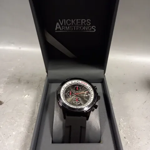 VICKERS ARMSTRONGS ESCAPADE BLACK DIAL WATCH