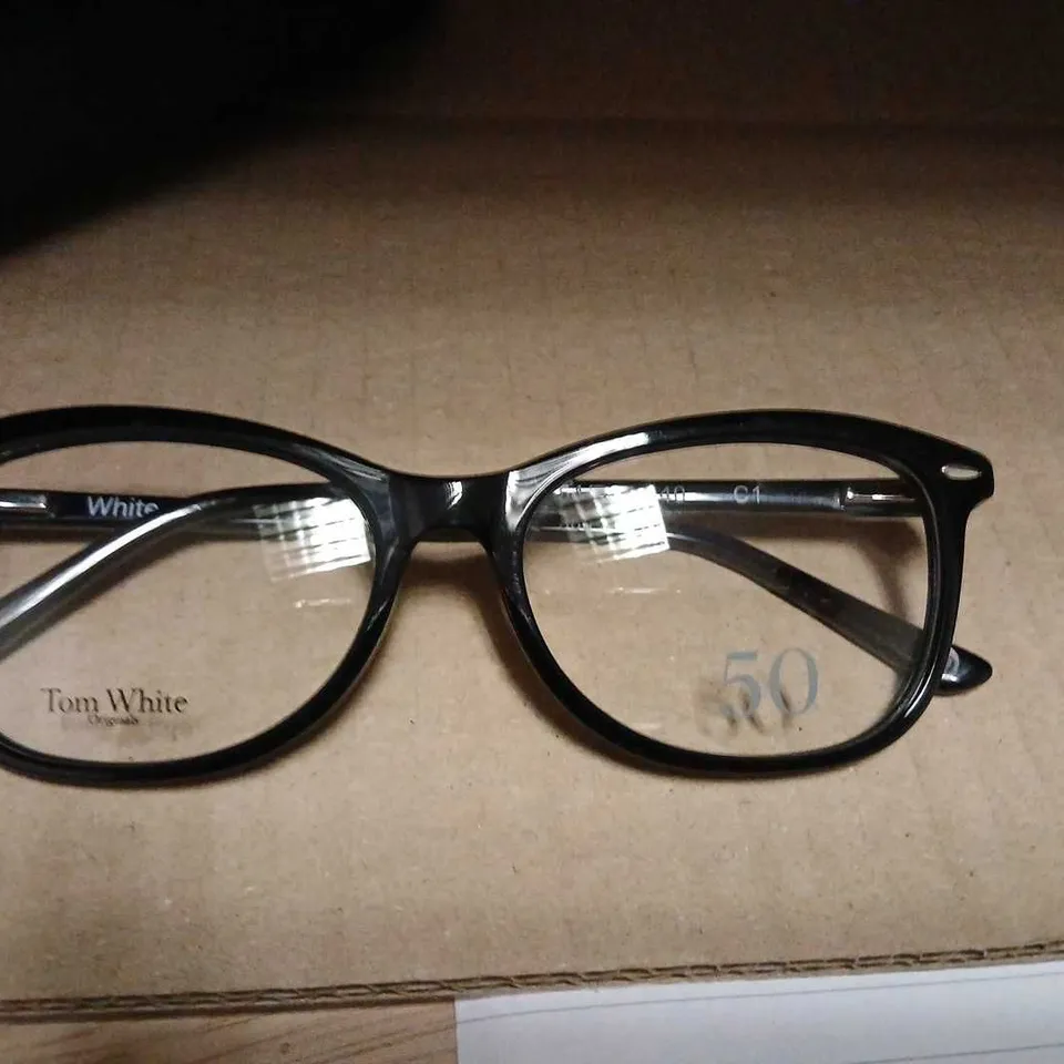 TOM WHITE ORIGINALS EYEGLASSES - BLACK FRAME, SIZE 50