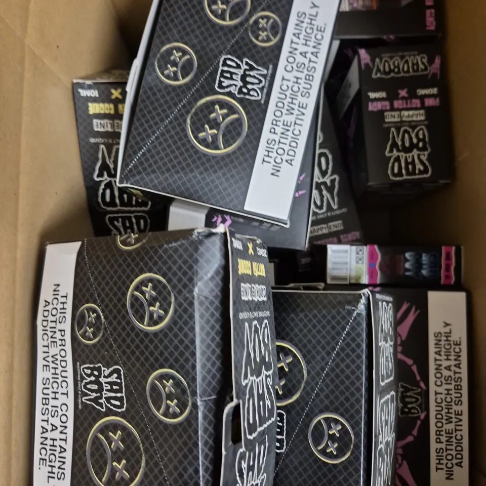 APPROXIMATELY 12 SAD BOY E-LIQUID MULTIPACKS
