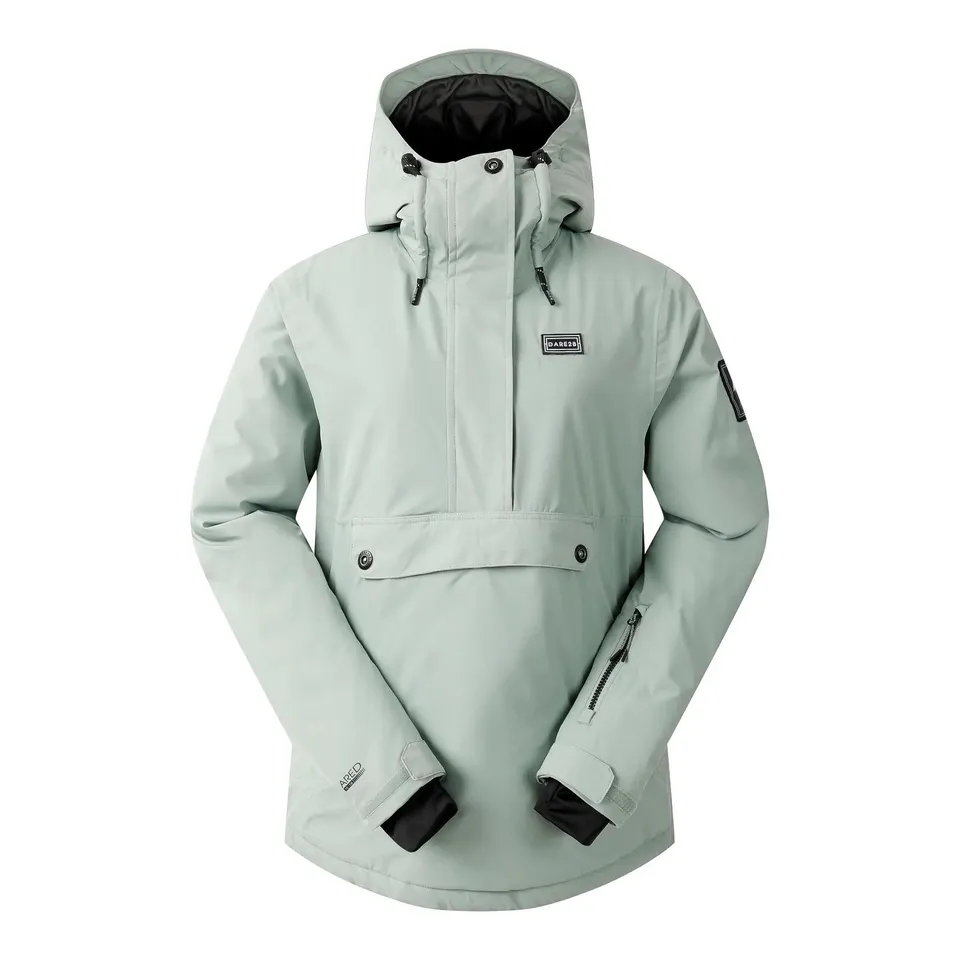 BRAND NEW DARE 2B WOMEN'S SKI JACKET SNOWBURST II OVERHEAD GLACIER GREEN SIZE 14