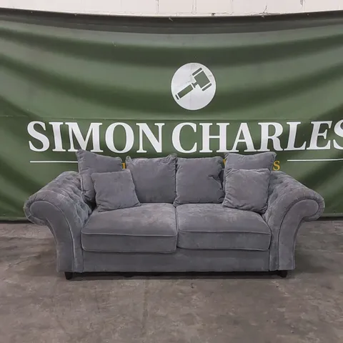 WINDSOR 3 SEATER FABRIC SCATTER BACK SOFA