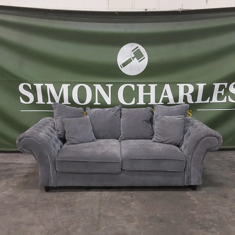 WINDSOR 3 SEATER FABRIC SCATTER BACK SOFA RRP £949