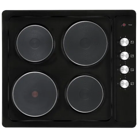 BOXED ELECTRIQ 60CM SEALED PLATE HOB - BLACK