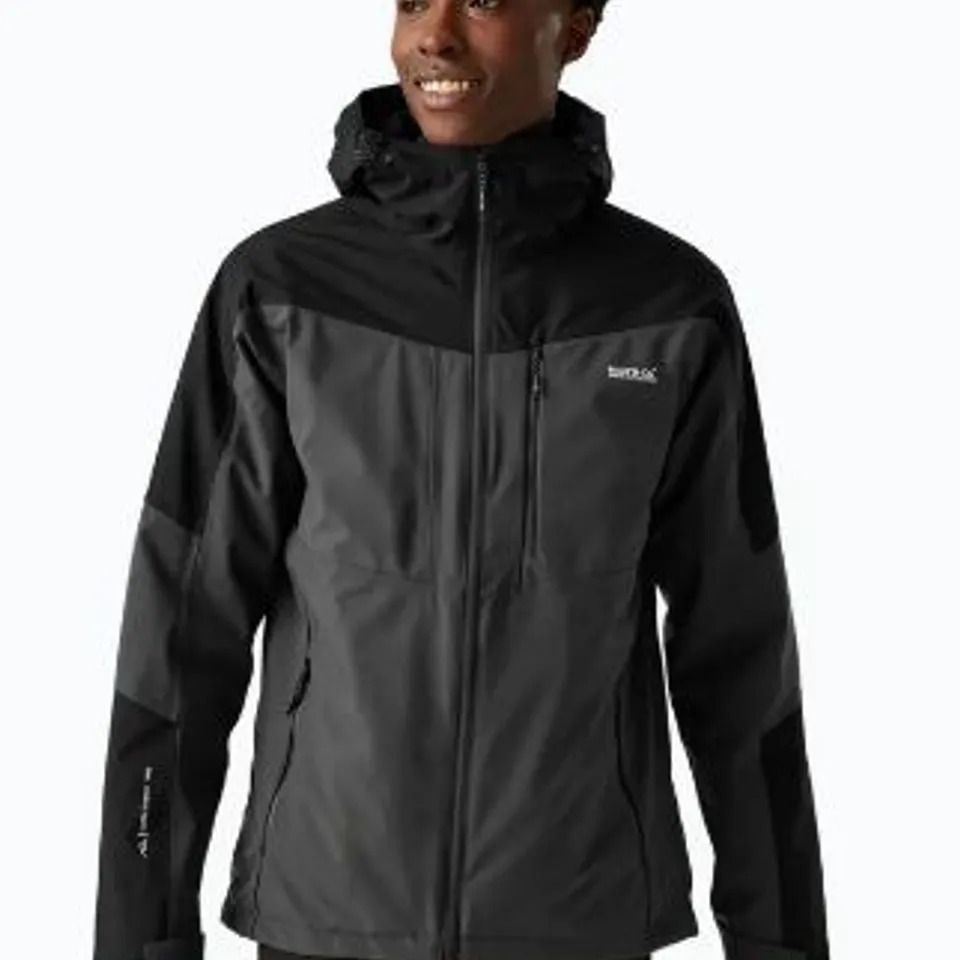 BRAND NEW REGATTA WENTWOOD IX ASH/BLACK MEN'S 3-IN-1 JACKET SIZE 5XL