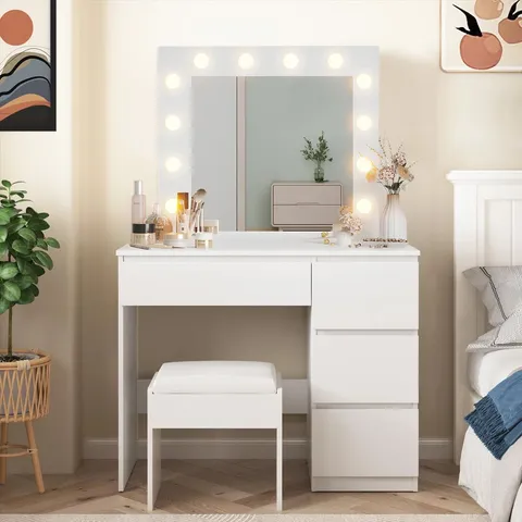 BOXED RANDILYNN DRESSING TABLE WITH MIRROR (2 BOXES)