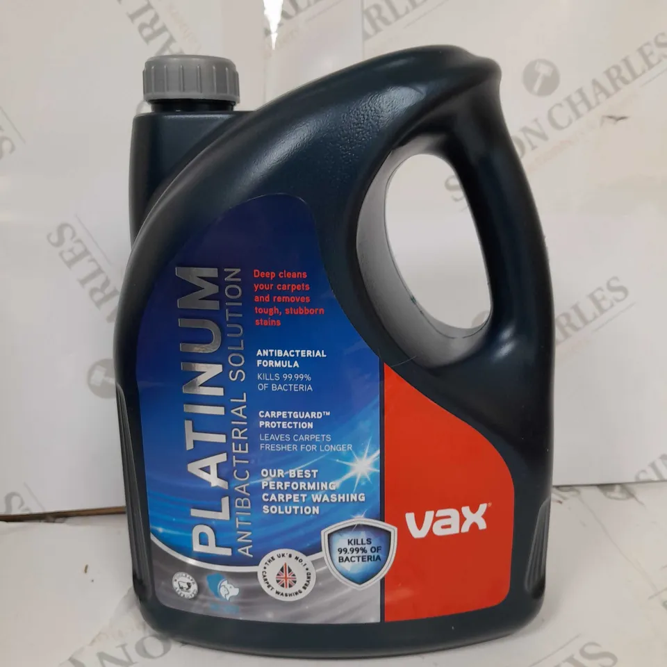 BOXED VAX PLATINUM ANTI BAC 4L SOLUTION  RRP £44