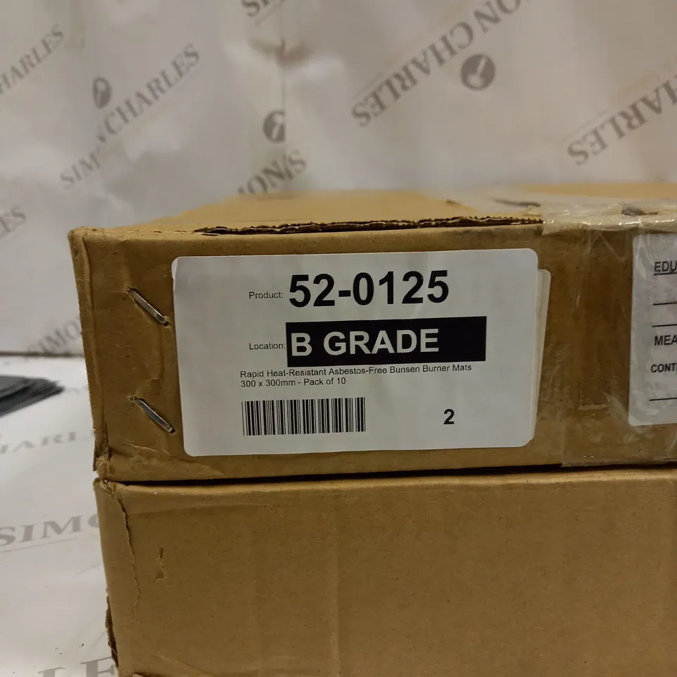 2 X BOXES OF 10 RAPIS HEAT RESISTANCE ASBESTOS FREE BUNSEN BURNER MATS 300 X 300MM 