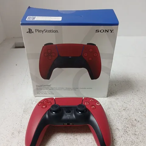 BOXED PLAYSTATION 5 DUALSENSE WIRELESS CONTROLLER – RED 