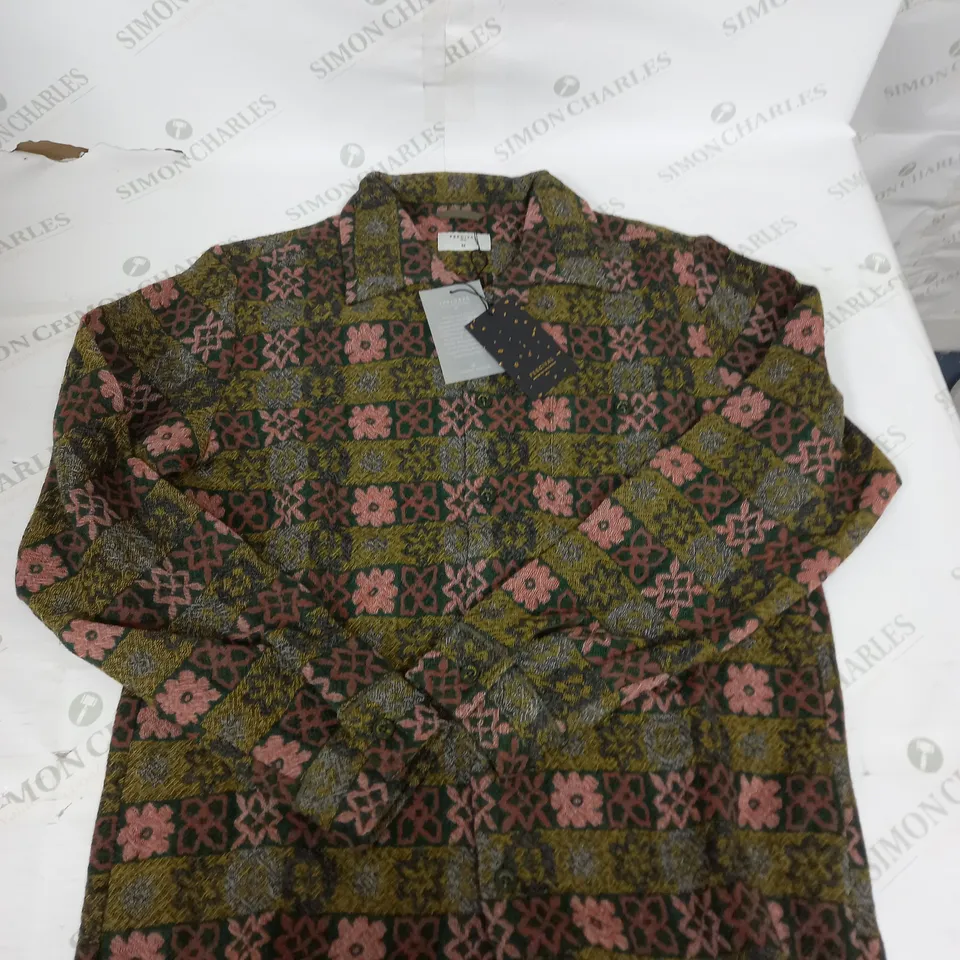 PERCIVAL ASHDOWN WILDFLOWER WOOL SHIRT SIZE M