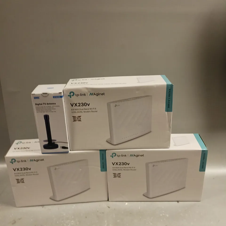 LARGE BOX OF ASSORTED HOME NETWORK PRODUCTS TO INCLUDE IMPERIAL, TP-LINK, AND DRAYTEK ETC. 