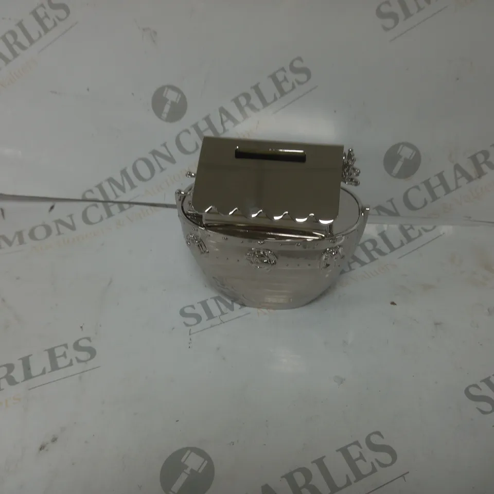 PERSONALISED SILVER NOAHS ARK MONEY BOX RRP £34.99