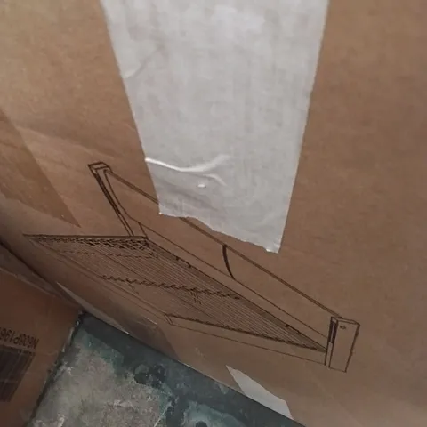 BOXED LED UPHOLSTERED BED (2 BOXES )