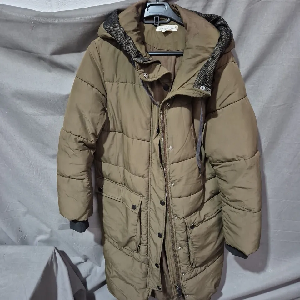 L.O.G.G. KHAKI PADDED PARKA WITH HOOD – US S (UK S)