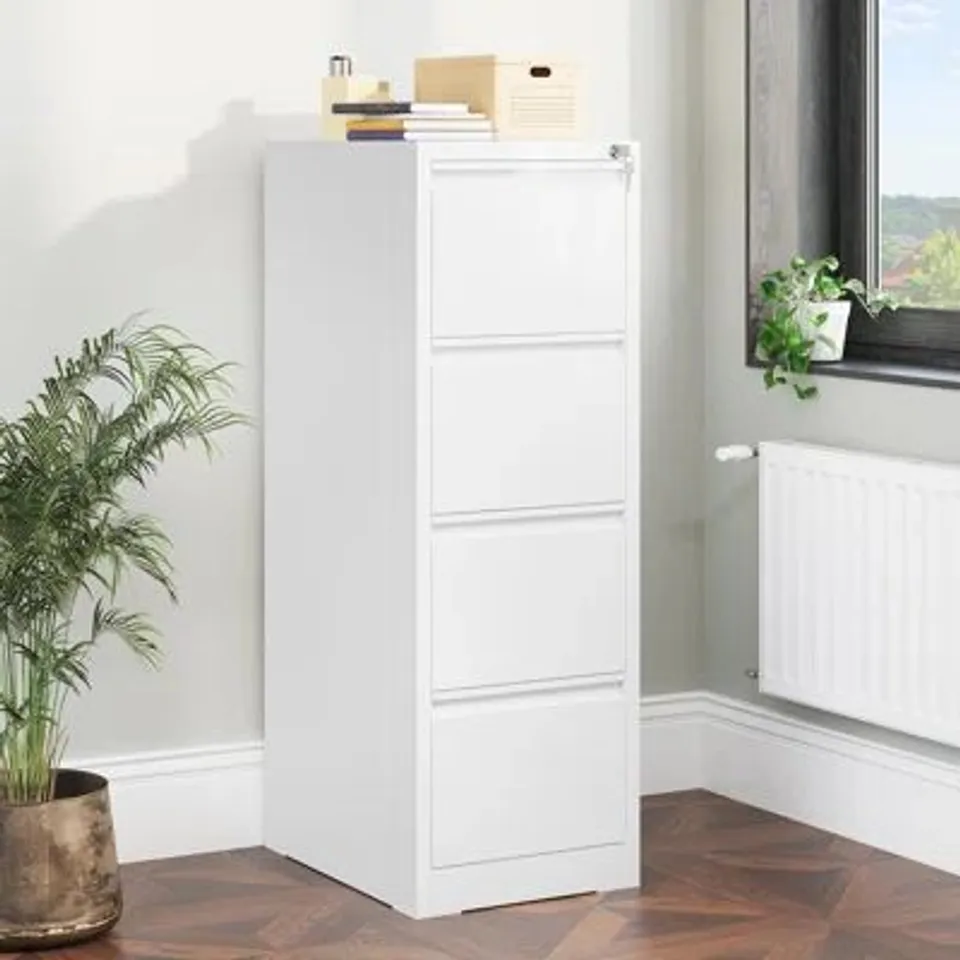 BOXED CATTALINA 4 DRAWER FILING CABINET (1 BOX)