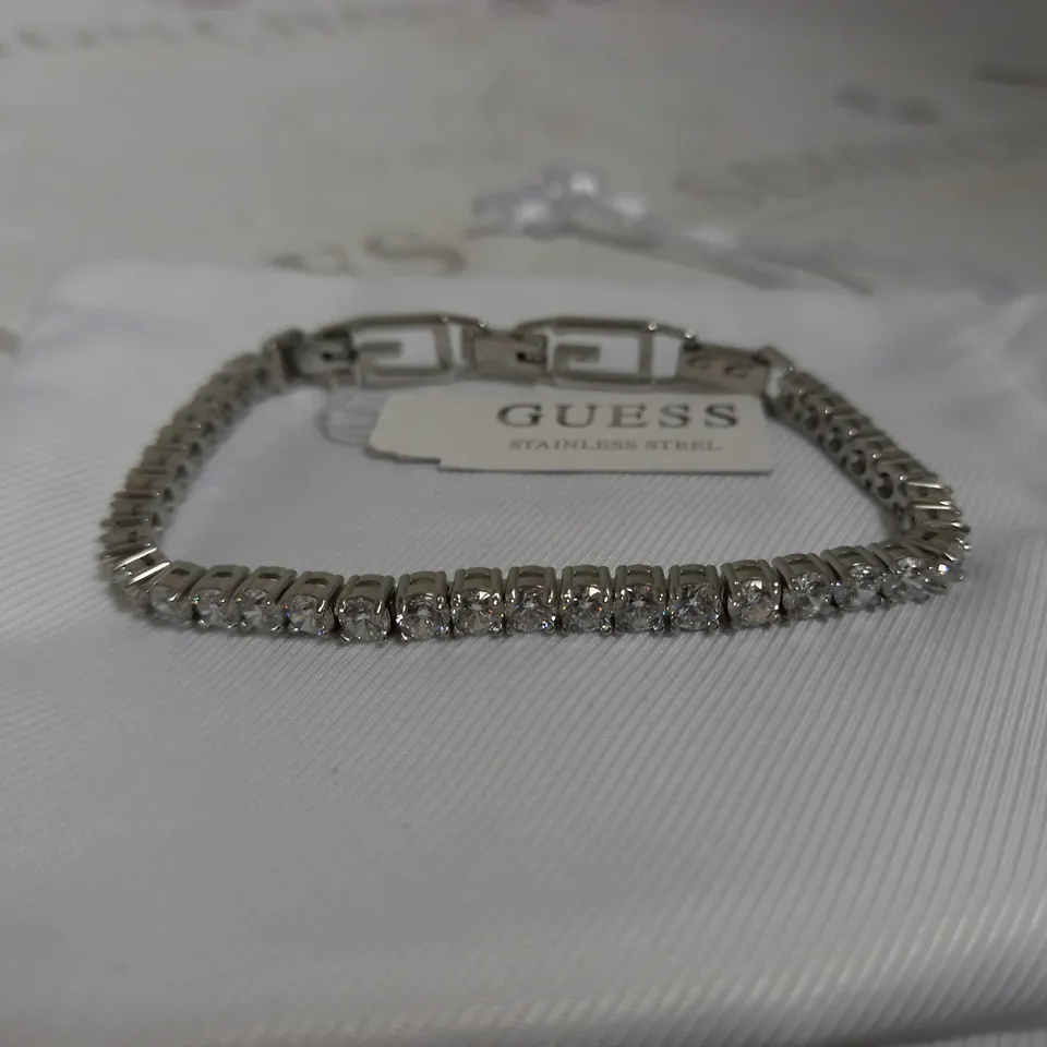 GUESS SILVER TENNIS BRACELET RRP £69