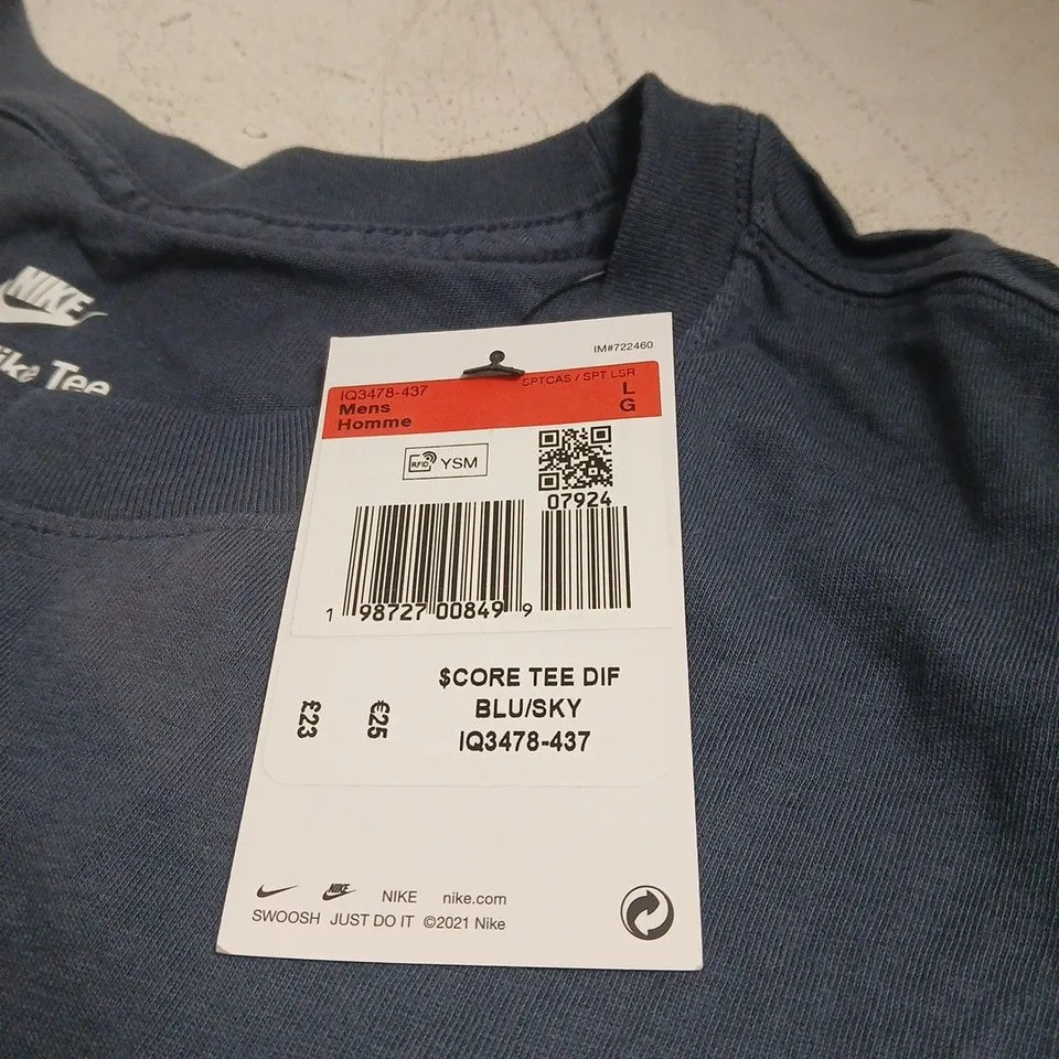 NIKE LARGE MENS BLUE T SHIRT